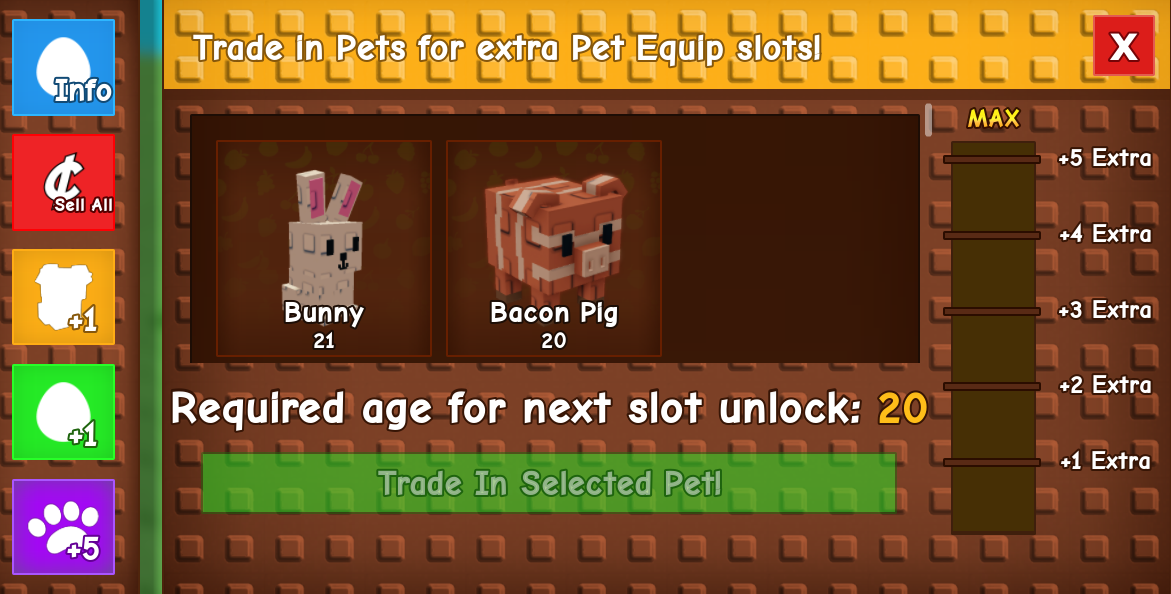 trade pets slot